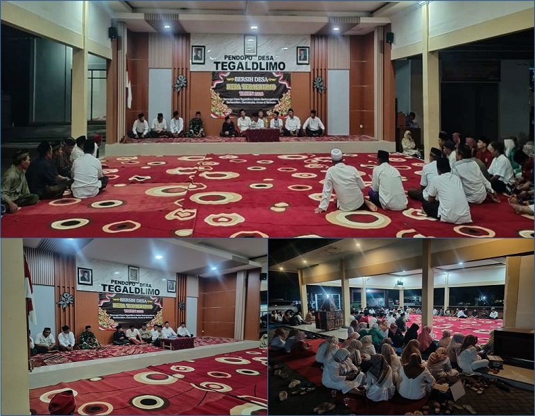 Pemdes Tegaldlimo Gelar Doa Bersama, Dalam Rangka  Bersih Desa Menuju Masyarakat Sejahtera
