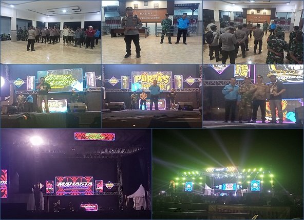 JAGA KONDUSIFITAS DAN KESELAMATAN, TIGA PILAR TEGALDLIMO KAWAL KETAT KEGIATAN CEK SOUND PORGAS DI LAPANGAN PURWOAGUNG