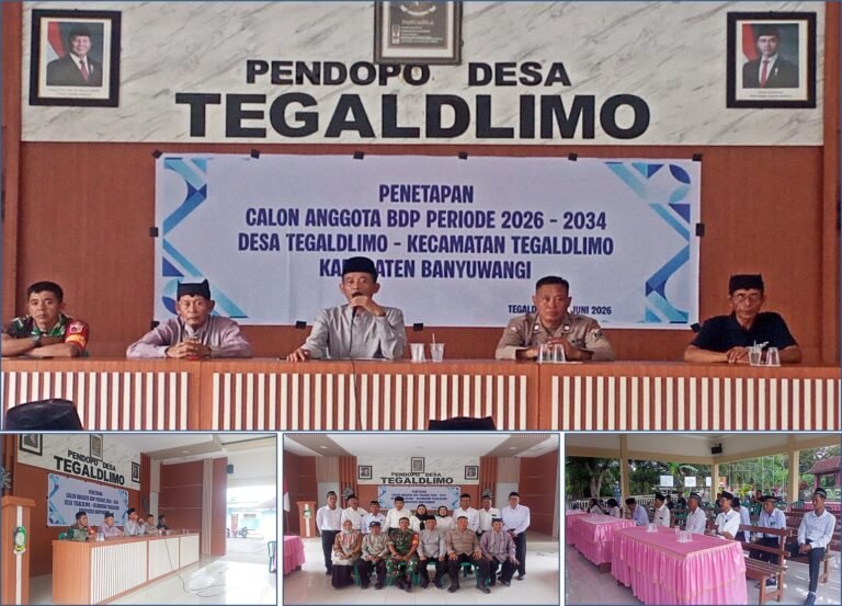 Kawal Keberlanjutan Demokrasi, Desa Tegaldlimo Tetapkan 9 Calon Anggota BPD Periode 2026–2034